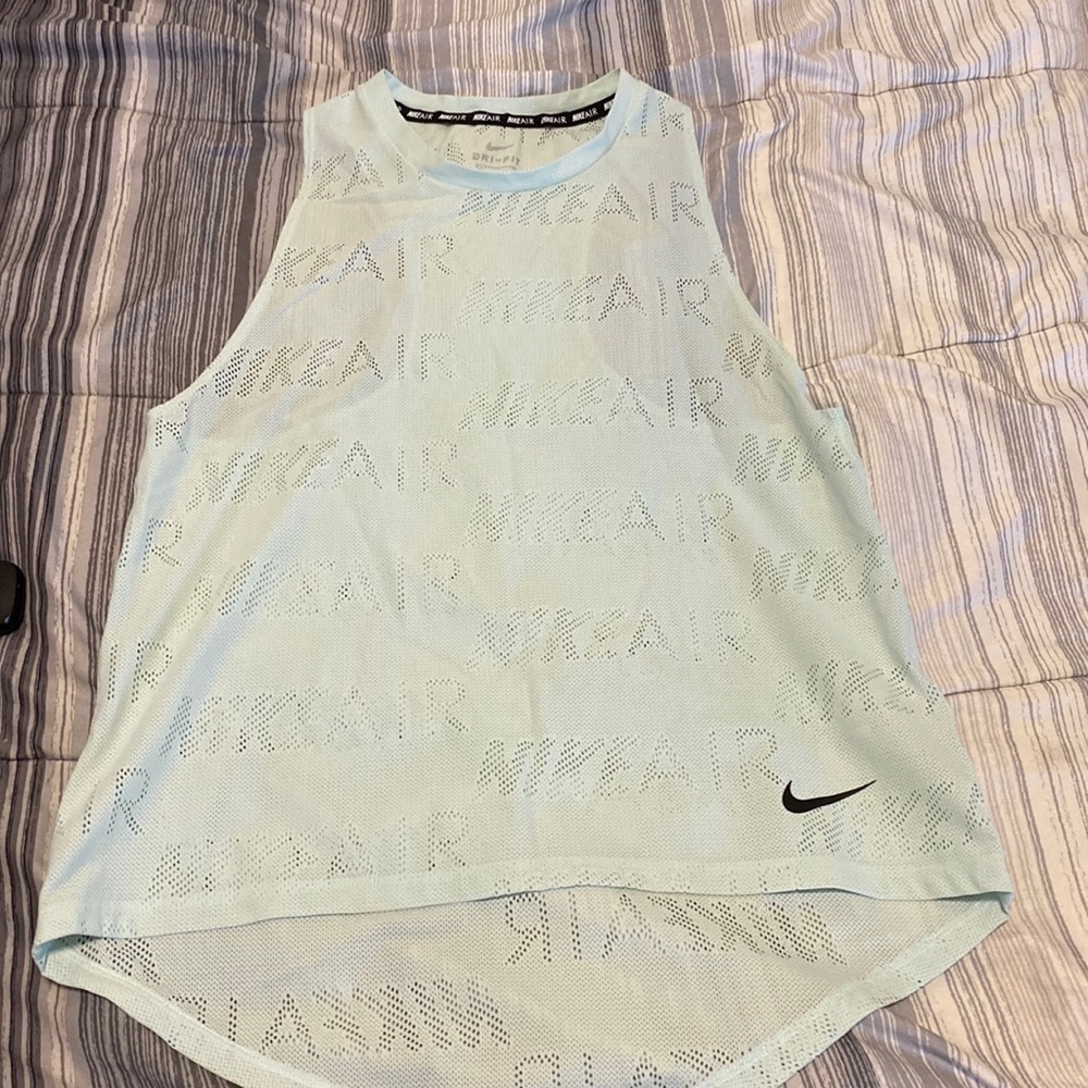 Nike, athletic spellout Preferida holes , tank top women’s size small